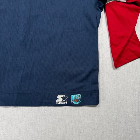 Vintage NY Rangers Liberty Jersey Starter Navy Red NHL Hockey Size M Medium - Picture 3 of 10
